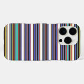 Coques Case-Mate iPhone Jolies rayures noir bleu (Verso (horizontal))