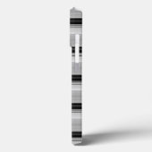 Coques Case-Mate iPhone Jolies rayures noir gris (Verso / Gauche)