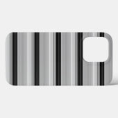 Coques Case-Mate iPhone Jolies rayures noir gris (Verso (horizontal))