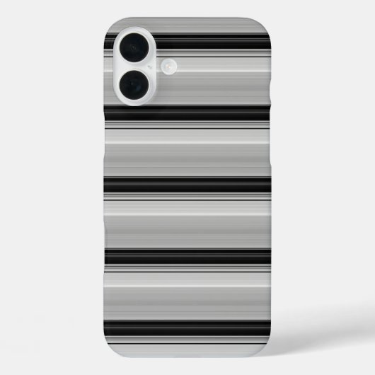 Coques Case-Mate iPhone Jolies rayures noir gris (Verso)