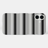 Coques Case-Mate iPhone Jolies rayures noir gris (Verso (horizontal))