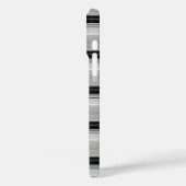 Coques Case-Mate iPhone Jolies rayures noir gris (Verso / Gauche)
