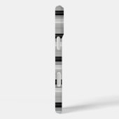 Coques Case-Mate iPhone Jolies rayures noir gris (Verso / Droite)
