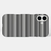 Coques Case-Mate iPhone Jolies rayures noir gris  (Verso (horizontal))