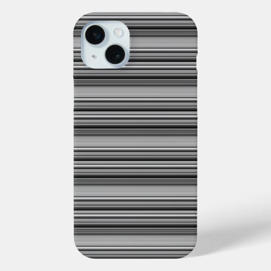 Coques Case-Mate iPhone Jolies rayures noir gris (Verso)