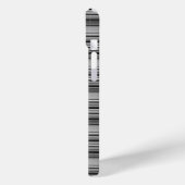 Coques Case-Mate iPhone Jolies rayures noir gris (Verso / Gauche)