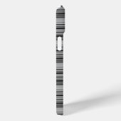 Coques Case-Mate iPhone Jolies rayures noir gris (Verso / Droite)