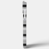 Coques Case-Mate iPhone Jolies rayures noir gris (Verso / Gauche)