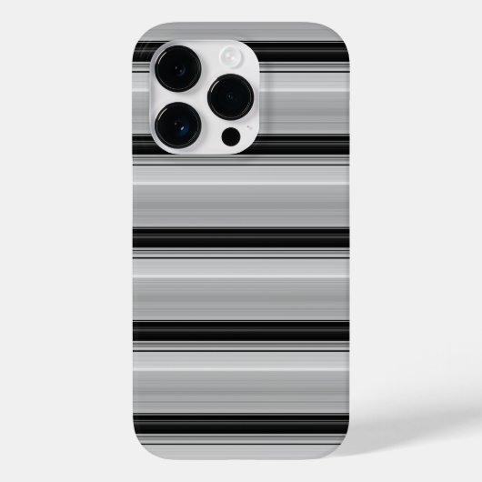 Coques Case-Mate iPhone Jolies rayures noir gris (Verso)