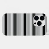 Coques Case-Mate iPhone Jolies rayures noir gris (Verso (horizontal))