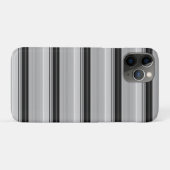 Coques Case-Mate iPhone Jolies rayures noir gris (Dos (Horizontal))