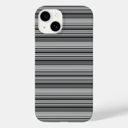 Coques Case-Mate iPhone Jolies rayures noir gris (Verso)