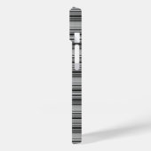 Coques Case-Mate iPhone Jolies rayures noir gris (Verso / Gauche)