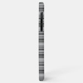 Coques Case-Mate iPhone Jolies rayures noir gris  (Dos/Gauche)