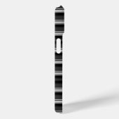 Coques Case-Mate iPhone Jolies rayures noir gris (Verso / Droite)