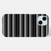 Coques Case-Mate iPhone Jolies rayures noir gris (Verso (horizontal))