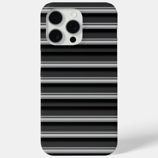 Coques Case-Mate iPhone Jolies rayures noir gris (Verso)