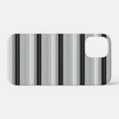 Coques Case-Mate iPhone Jolies rayures noir gris (Verso (horizontal))