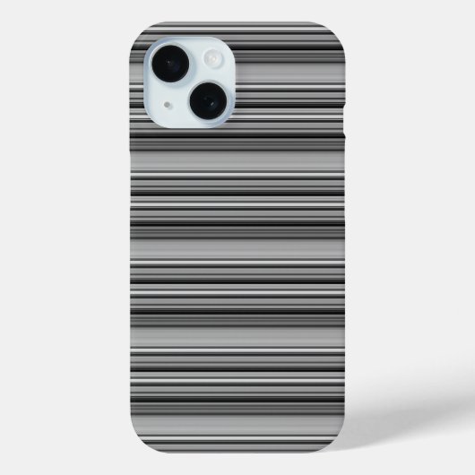 Coques Case-Mate iPhone Jolies rayures noir gris  (Verso)