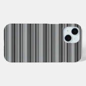 Coques Case-Mate iPhone Jolies rayures noir gris  (Verso (horizontal))