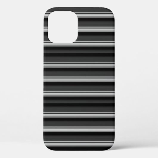 Coques Case-Mate iPhone Jolies rayures noir gris (Verso)