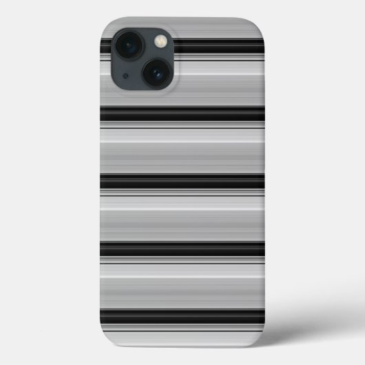 Coques Case-Mate iPhone Jolies rayures noir gris (Verso)