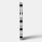 Coques Case-Mate iPhone Jolies rayures noir gris (Verso / Gauche)