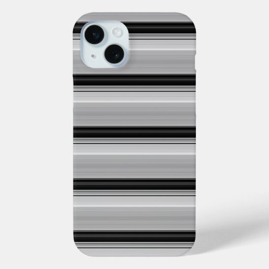 Coques Case-Mate iPhone Jolies rayures noir gris (Verso)