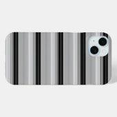 Coques Case-Mate iPhone Jolies rayures noir gris (Verso (horizontal))