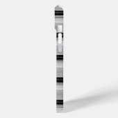 Coques Case-Mate iPhone Jolies rayures noir gris (Verso / Gauche)