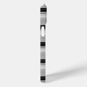 Coques Case-Mate iPhone Jolies rayures noir gris (Verso / Droite)