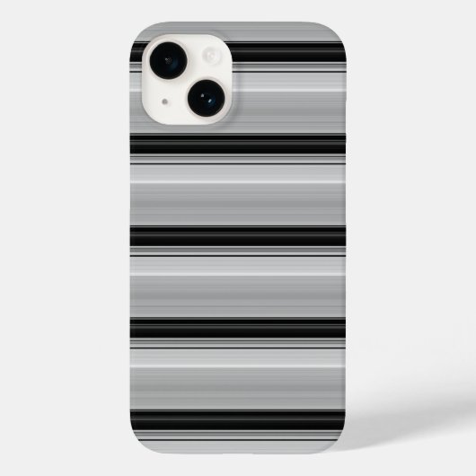 Coques Case-Mate iPhone Jolies rayures noir gris (Verso)