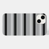 Coques Case-Mate iPhone Jolies rayures noir gris (Verso (horizontal))