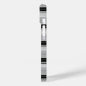 Coques Case-Mate iPhone Jolies rayures noir gris (Verso / Gauche)