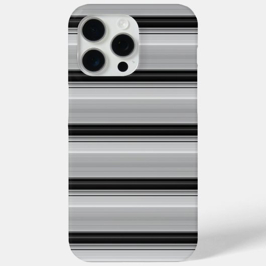 Coques Case-Mate iPhone Jolies rayures noir gris (Verso)