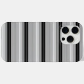 Coques Case-Mate iPhone Jolies rayures noir gris (Verso (horizontal))