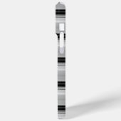 Coques Case-Mate iPhone Jolies rayures noir gris (Verso / Gauche)