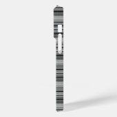 Coques Case-Mate iPhone Jolies rayures noir gris  (Verso / Gauche)