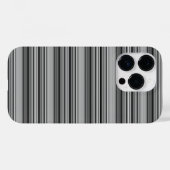 Coques Case-Mate iPhone Jolies rayures noir gris  (Verso (horizontal))
