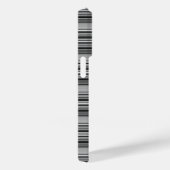 Coques Case-Mate iPhone Jolies rayures noir gris  (Verso / Droite)