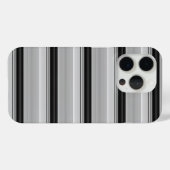 Coques Case-Mate iPhone Jolies rayures noir gris (Verso (horizontal))