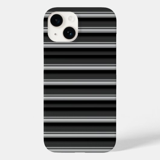 Coques Case-Mate iPhone Jolies rayures noir gris (Verso)