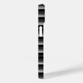 Coques Case-Mate iPhone Jolies rayures noir gris (Verso / Droite)