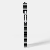 Coques Case-Mate iPhone Jolies rayures noir gris (Verso / Gauche)