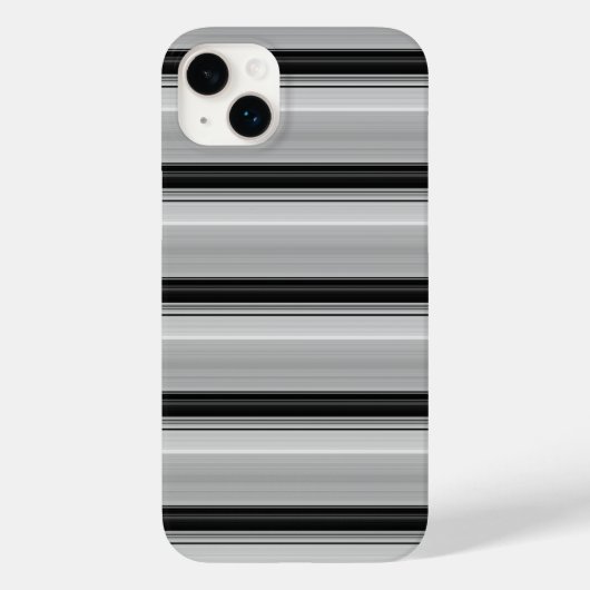 Coques Case-Mate iPhone Jolies rayures noir gris (Verso)