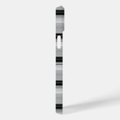Coques Case-Mate iPhone Jolies rayures noir gris (Verso / Droite)