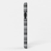 Coques Case-Mate iPhone Jolies rayures noir gris  (Dos/Droite)