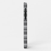 Coques Case-Mate iPhone Jolies rayures noir gris  (Dos/Gauche)