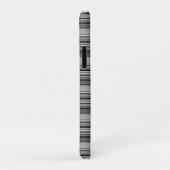 Coques Case-Mate iPhone Jolies rayures noir gris  (Dos/Droite)