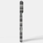Coques Case-Mate iPhone Jolies rayures noir gris (Verso / Droite)
